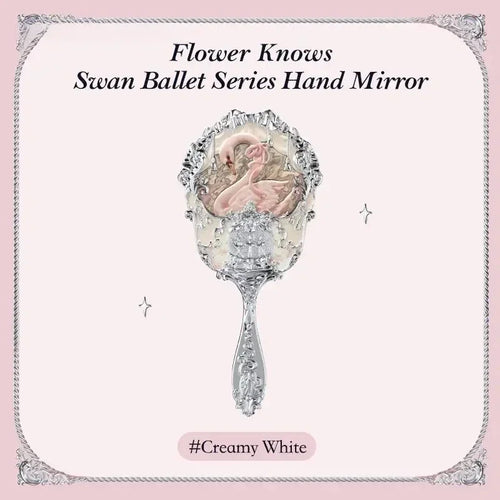 European Vintage Hand Makeup Mirror Frame Pocket Mirror Heart Mirror for Girl Gift