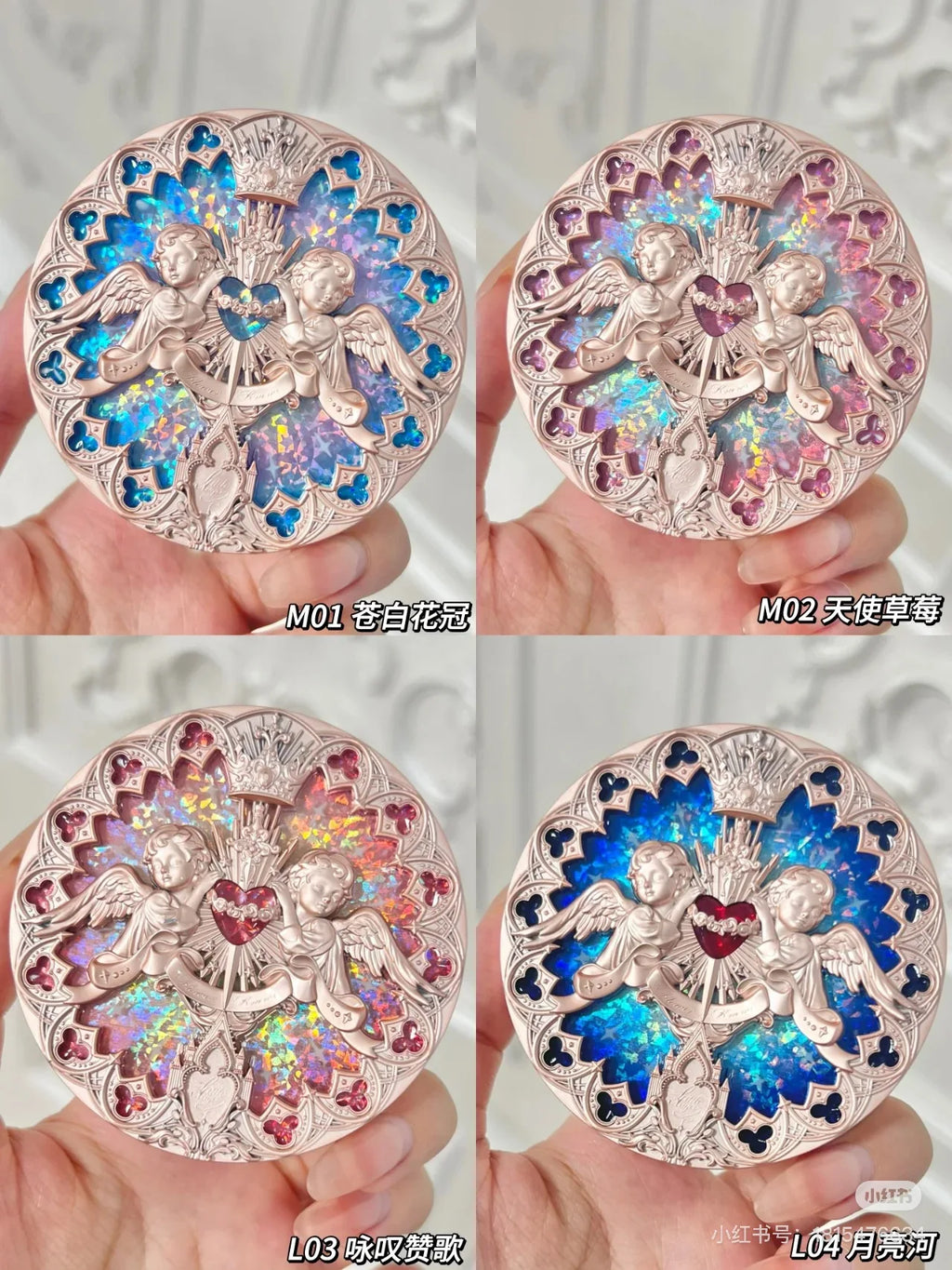 Flower Knows Little Angel Series Highlight Matte Pearlescent Face Contouring Natural Shine Highlighting Body Shimmer Cosmetics