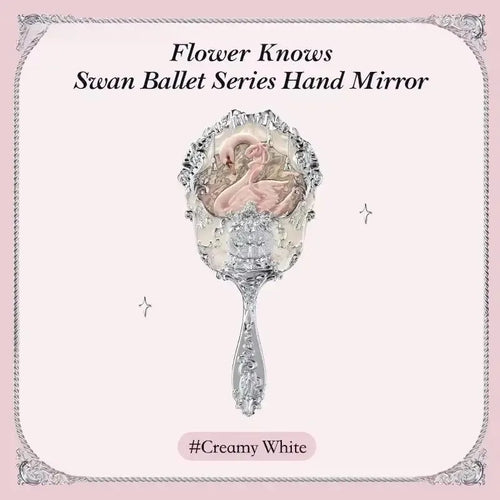 European Vintage Hand Makeup Mirror Frame Pocket Mirror Heart Mirror for Girl Gift
