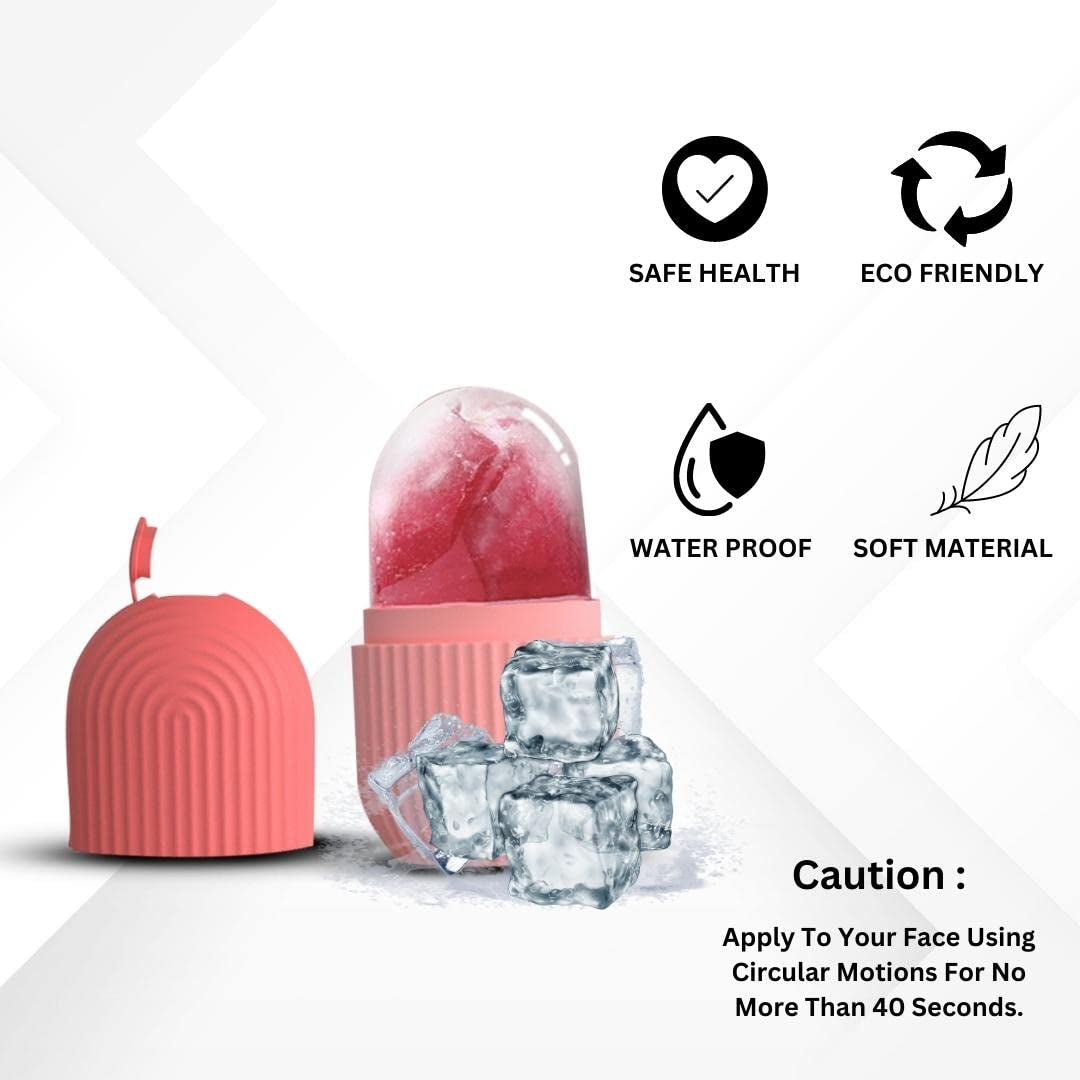 Ice Roller for Face, Neck and Body | for Puffy Eyes, Easy to Use and Carry | Unbreakable and Reusable | Glowing and Clear Skin